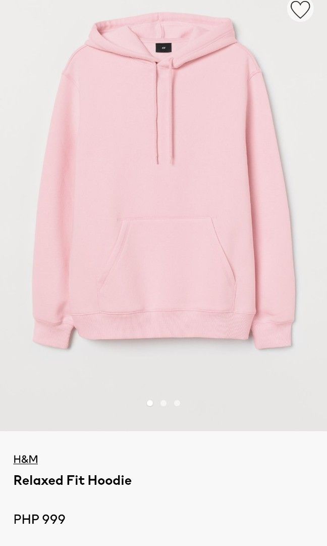 H M Pink Hoodie M