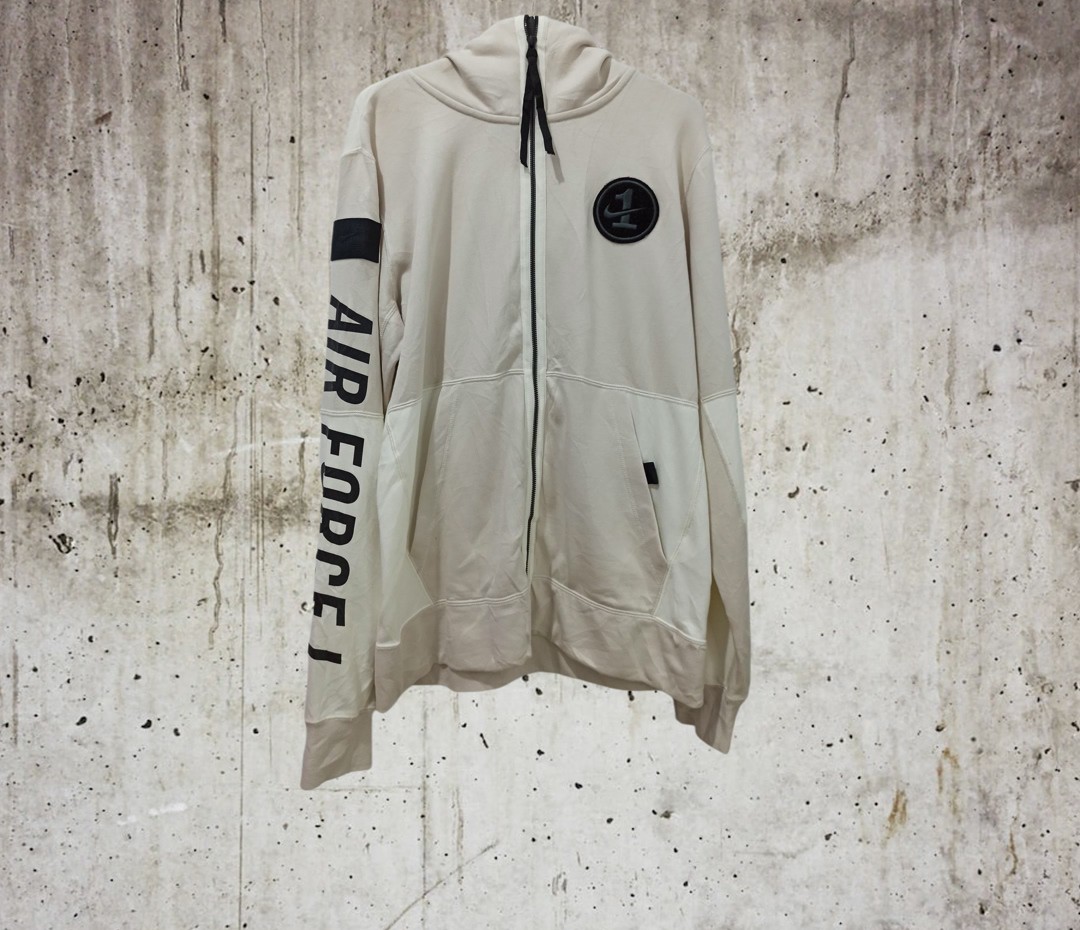 Hoodie Nike Air Force 1 Full zip Fesyen Pria Pakaian Baju