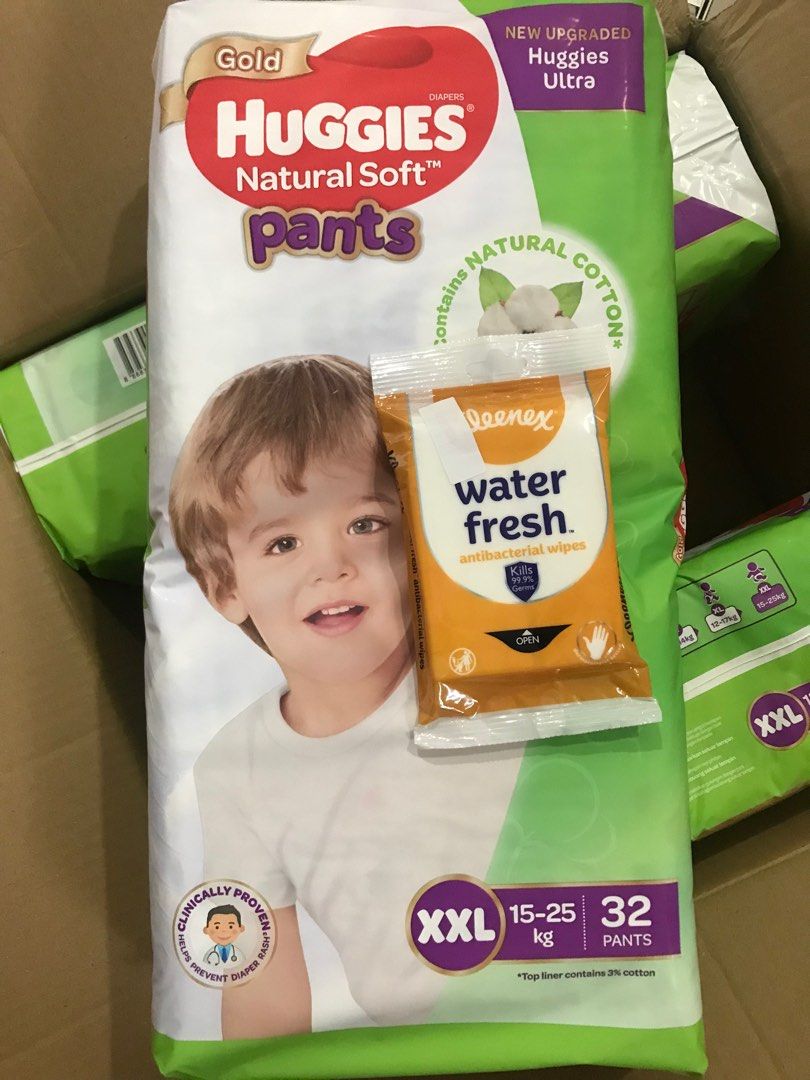 Huggies natural soft pants top