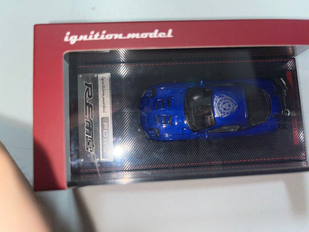 Ignition model rx7 fd re amemiya metallic blue, Hobbies & Toys, Toys