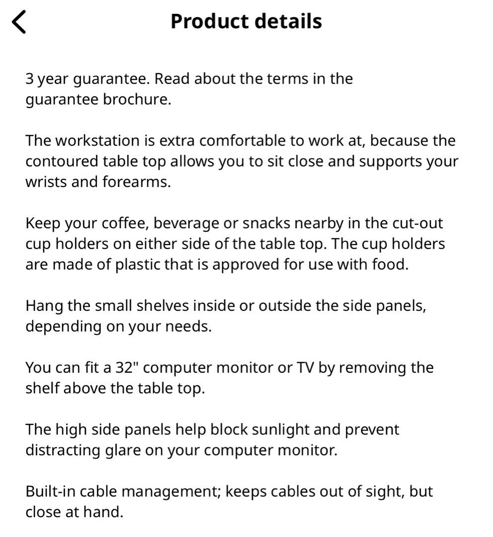 IKEA FREDDE Gaming Desk (Black), Furniture & Home Living, Furniture