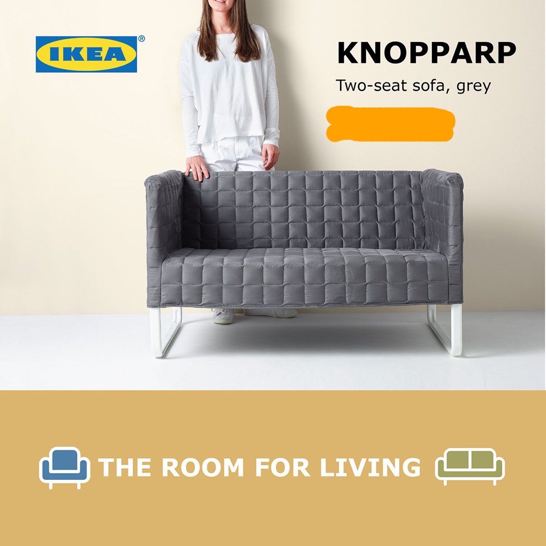 IKEA Knopparp 2Seater Sofa, Furniture & Home Living, Furniture, Sofas