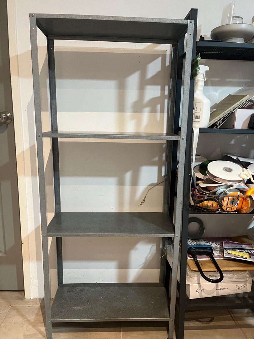 IKEA metal rack, Furniture & Home Living, Furniture, Shelves,