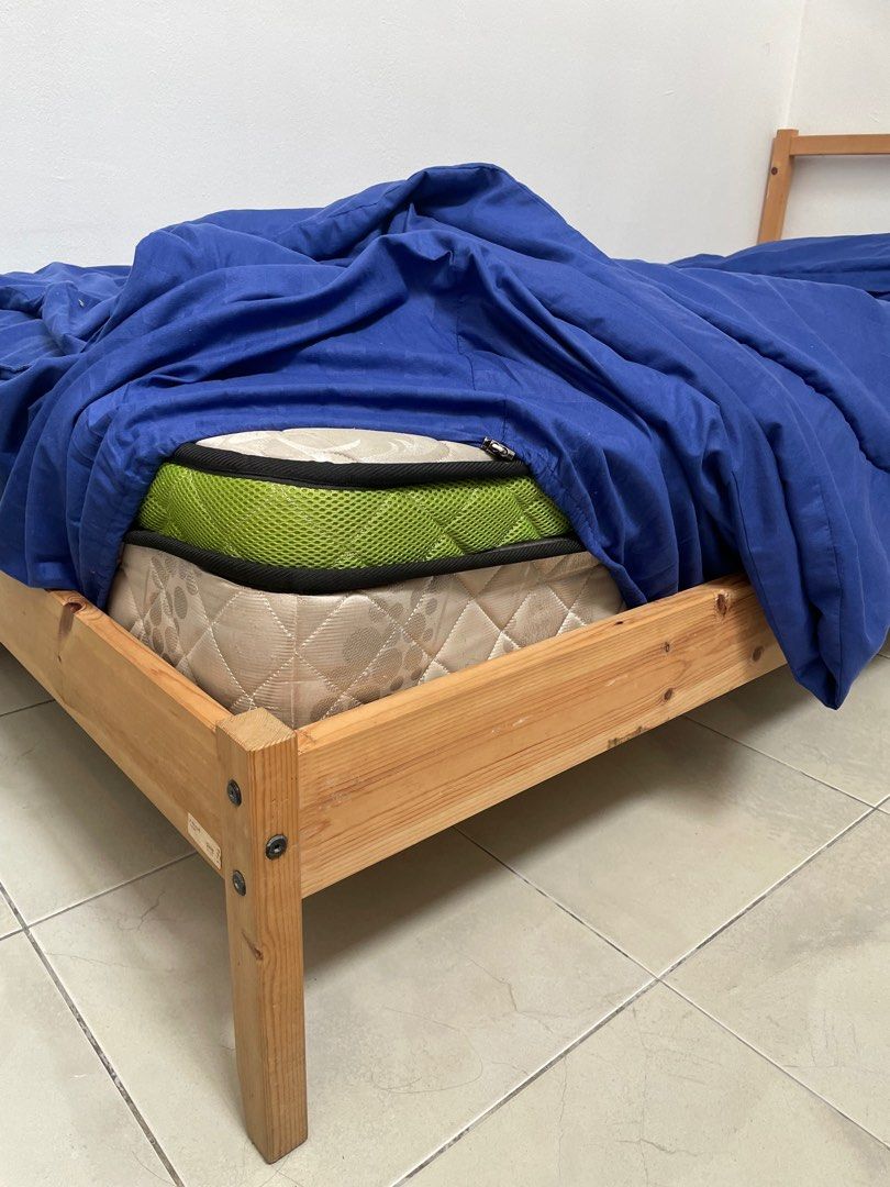 IKEA SINGLE BED (KATIL IKEA), Furniture & Home Living, Bedding & Towels