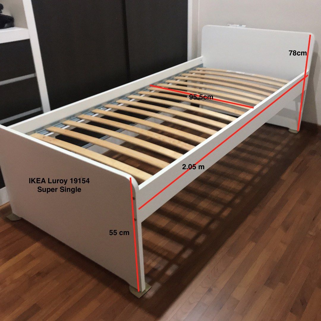 IKEA Super Single Bed Frame, Furniture & Home Living, Furniture, Bed