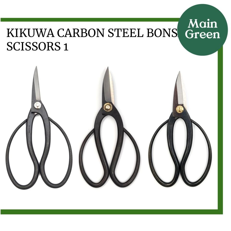 Kikuwa Carbon Steel Bonsai Scissors 1, Furniture & Home Living