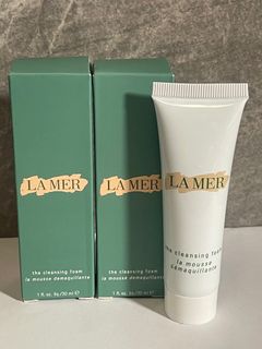 🤩New arrival 🌟La Mer The Cleansing Foam Facial Cleanser 🌟 Authentic trial size 30ml 😍$80😍 Regular counter sells 125ml ↗️ $850👍 Moisturizing without tightness 💚 Great value 💜 Essential for travel 🧳64223366110849110