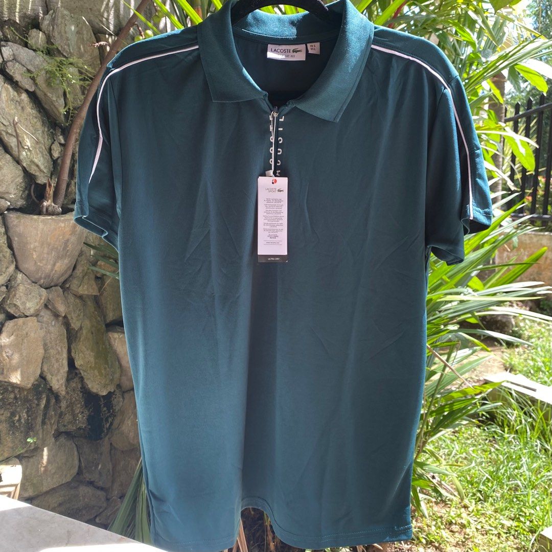 Lacoste polo shirt with zipper, Men's Fashion, Tops & Sets, Tshirts