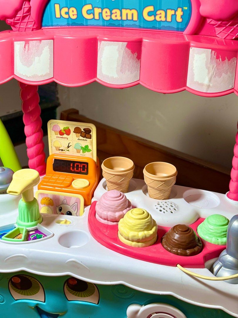 Leapfrog ICE CREAM CART w/ accessories, Hobbies & Toys, Toys & Games on