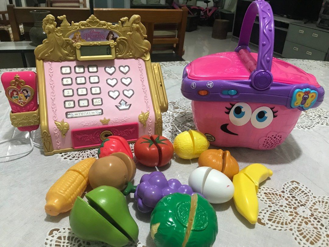 Leapfrog picnic basket with fruits & Vegetables & Cashier, Hobbies