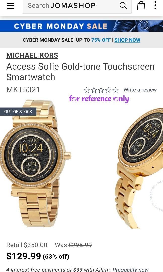 Legit Michael Kors Access Sofie Smart watch