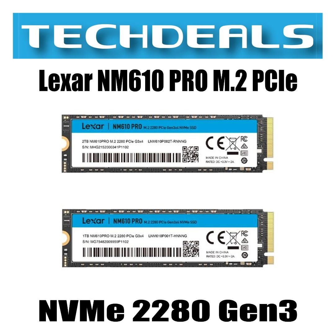 Lexar® NM610PRO M.2 2280 PCIe Gen3x4 NVMe SSD