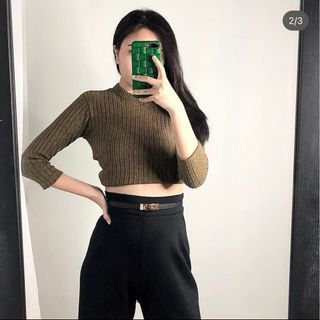 longsleeve knit army top
