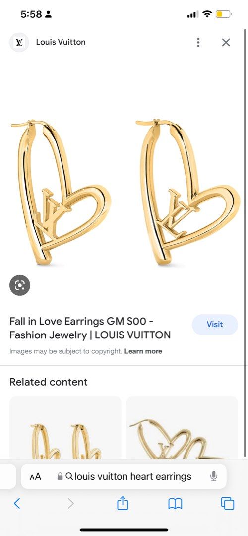 Fall in Love Earrings GM S00 - Fashion Jewelry