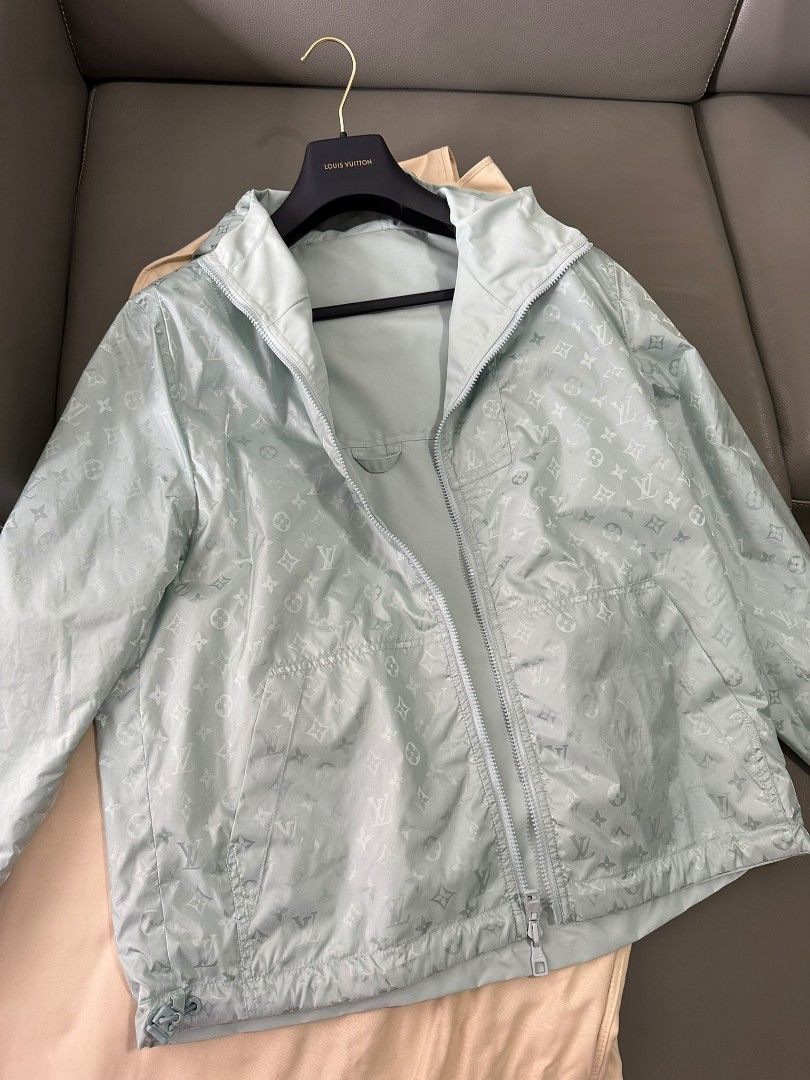 Louis Vuitton Grey Windbreaker Spring Jacket 61lz715s For Sale at