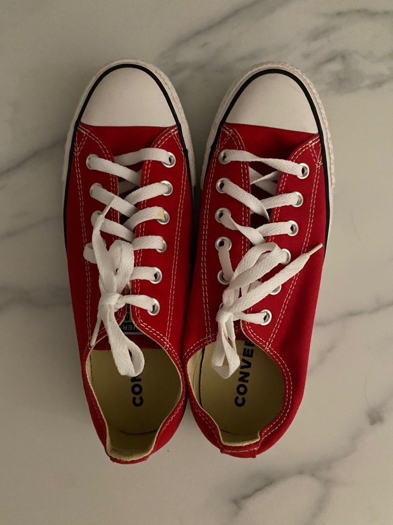 Red low deals converse