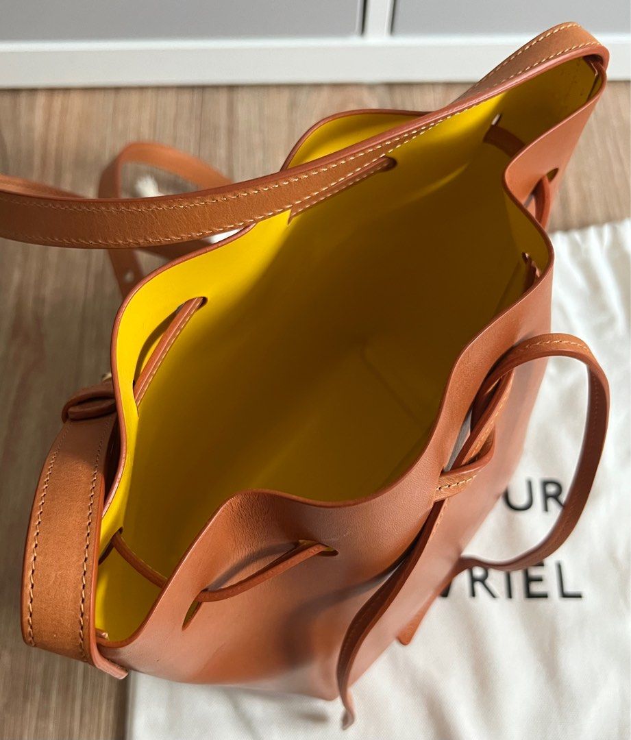 Mansur Gavriel Mini Bucket Bag Cammello Sun Women s Fashion Bags Wallets Cross body Bags on Carousell