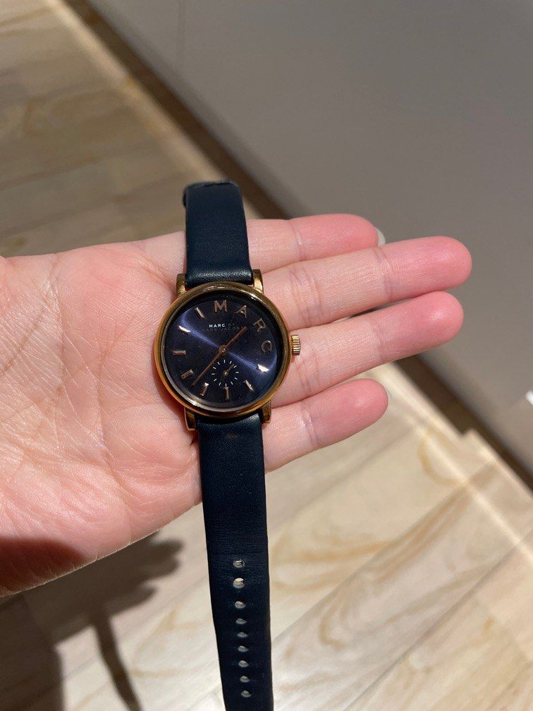Marc jacobs watch new arrivals black leather strap
