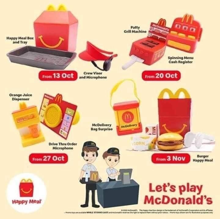 Mcdonalds outlet toy playset
