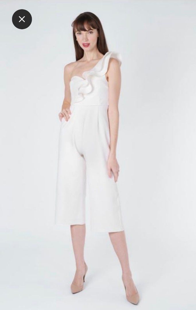 Megan jumpsuit - White, Women's Fashion, Dresses & Sets, Jumpsuits on ...