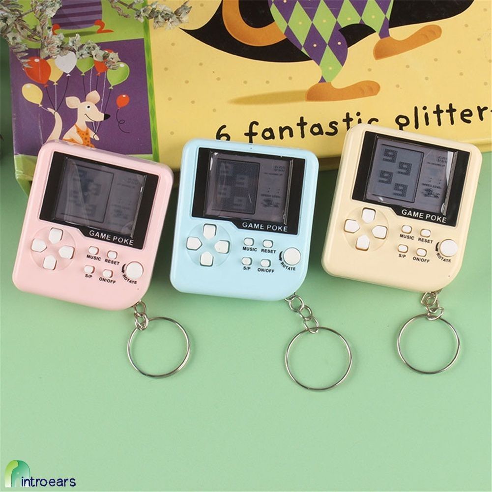 Mini Classic Tetris Game Console Machine Retro Console Keychain Video Game  Player Handheld Electronic Toys Gifts, Video Gaming, Video Game Consoles,  Others on Carousell
