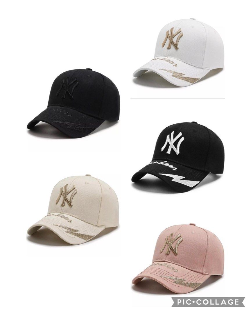 MLB NY Yankees EMBROIDED MLB Baseball Cap Black Gold Black Gold