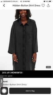 Monki Hidden Button Top (can be dress)
