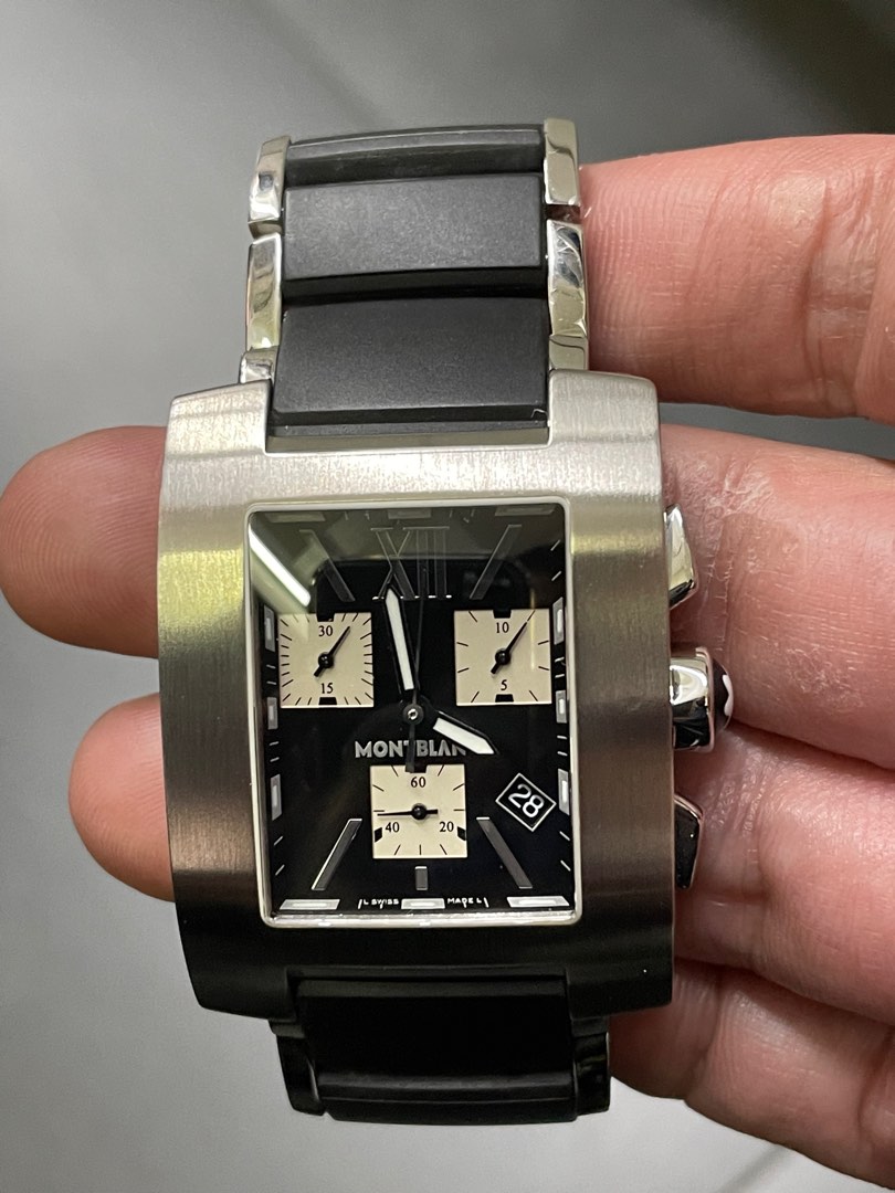 MontBlanc Profile Chronograph 34x45mm Quartz Watch, Luxury, Watches on ...