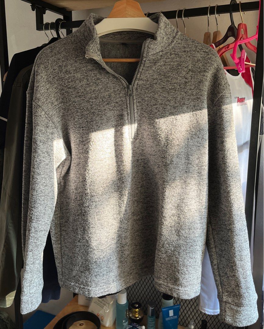 Muji Grey Turtleneck sweater, Men's Fashion, Tops & Sets, Hoodies on ...