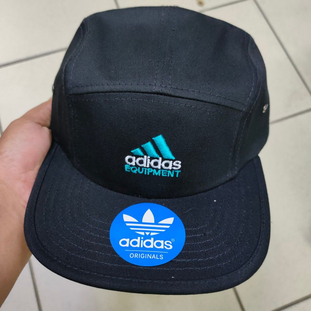New cap adidas equipment 5 panel black topi hitam