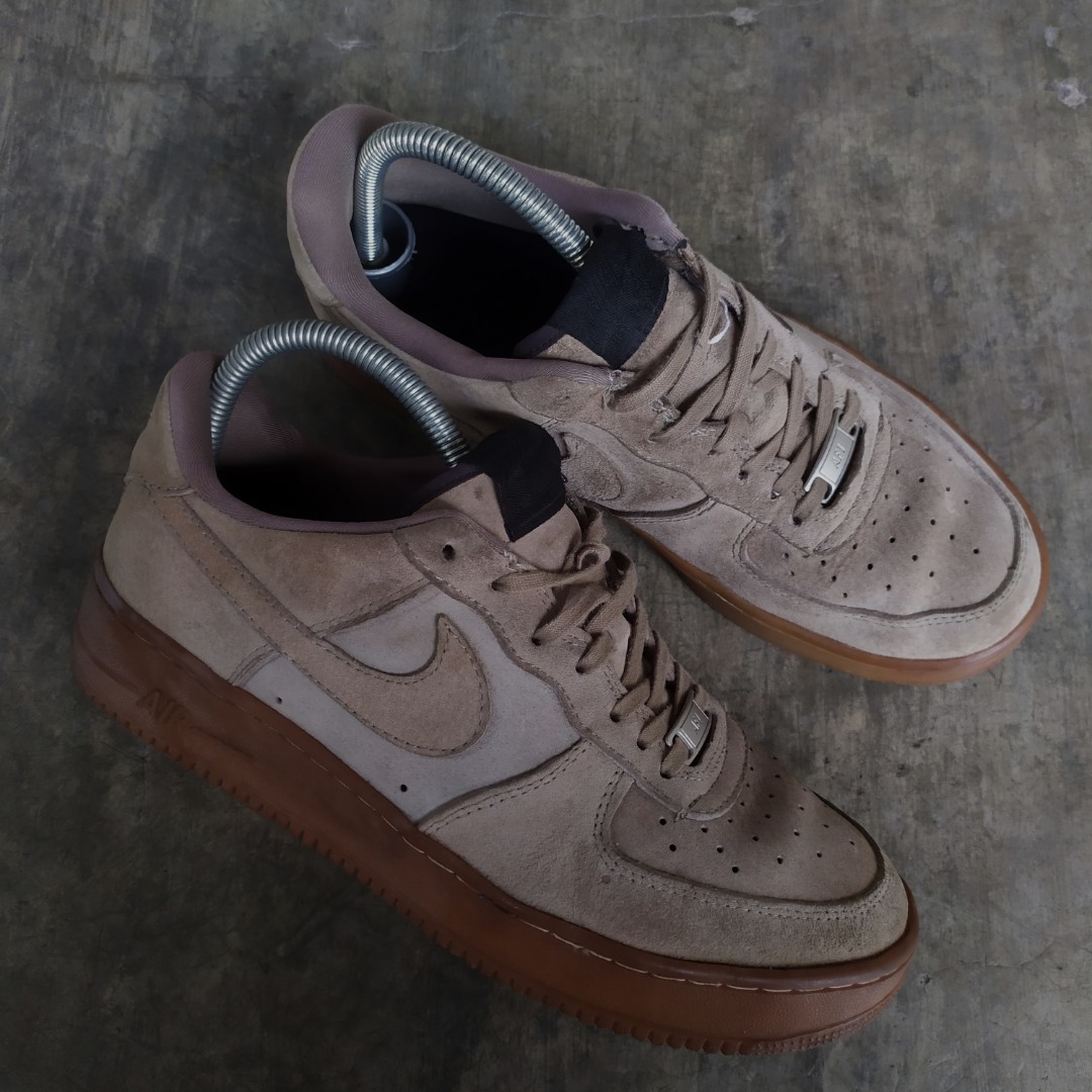 suede brown air forces