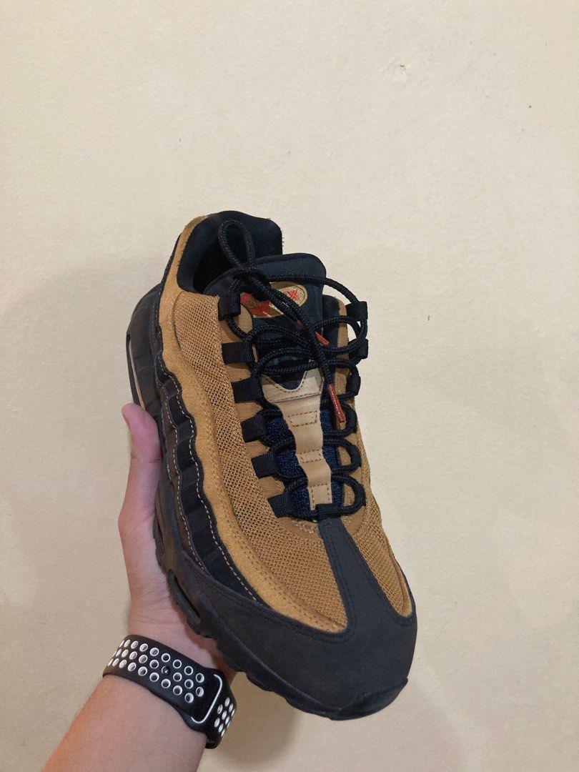 Nike air max 95 - men's black/cosmic clay/wheat clearance