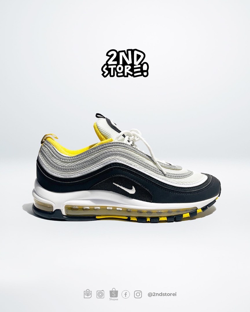 Nike air max 97 black amarillo deals