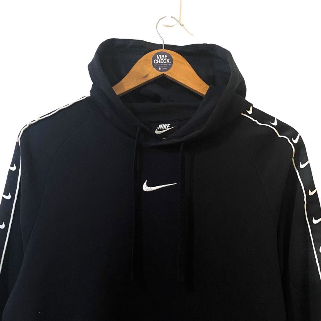 Nike tape swoosh clearance hoodie