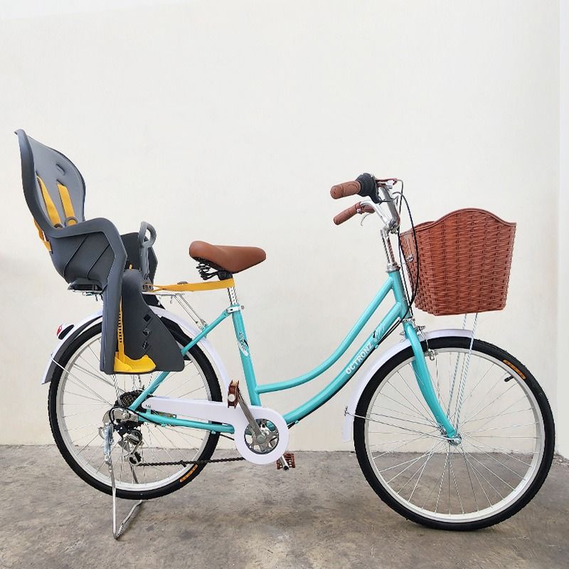 Octronz City Bike Classic Child Seat Edition Ladies Bike with Child Seat
