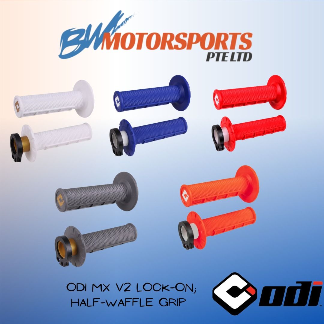 Dirt Bike Accessories ODI Half-Waffle Motocross Grips Medium