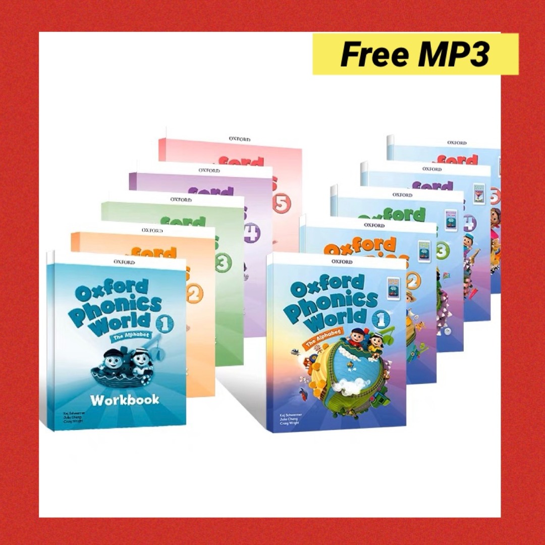 Oxford Phonics World ：Level 1-5 / 10 books with free mp3 and pdf 