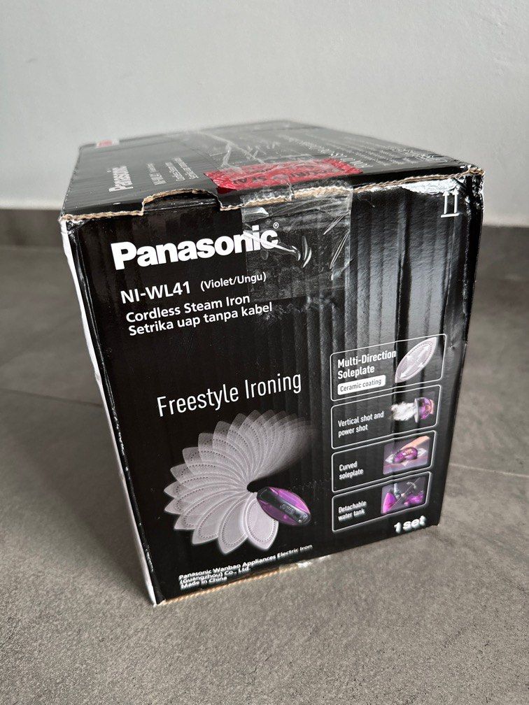 Panasonic Cordless Steam Iron NI-WL41 Violet Brand New, TV & Home ...