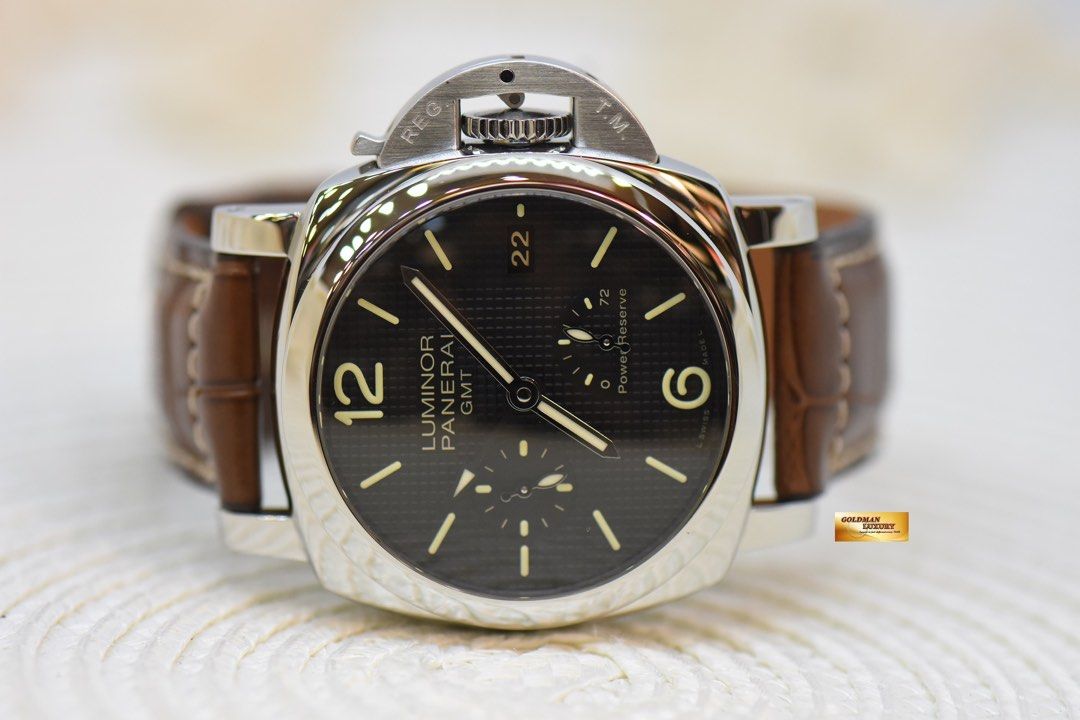 PANERAI LUMINOR 1950 42mm GMT 3 DAYS POWER RESERVE STEEL IN