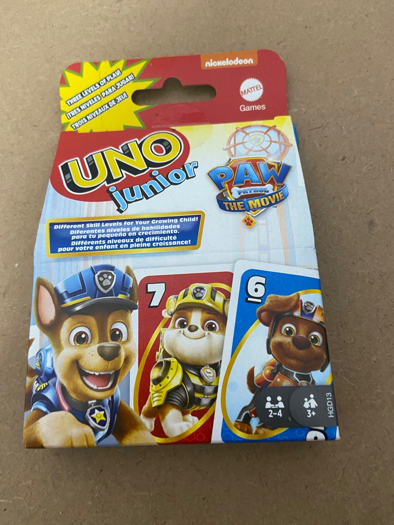 Games Uno Junior Paw Patrol The Movie, Jeux