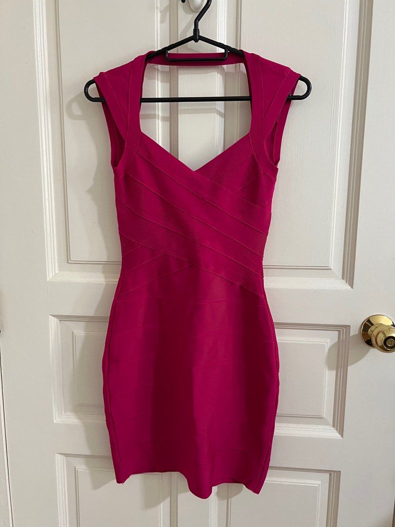 Pink bodycon dress, Women's Fashion, Dresses & Sets, Dresses on Carousell