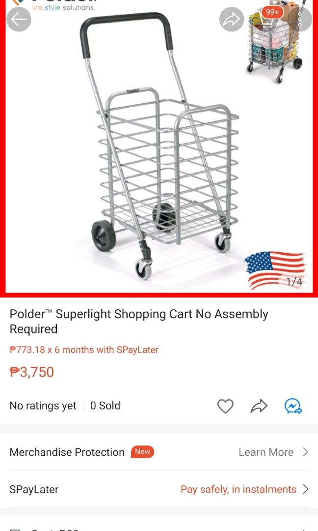 Polder Shopping Cart, Furniture & Home Living, Outdoor Furniture on Carousell