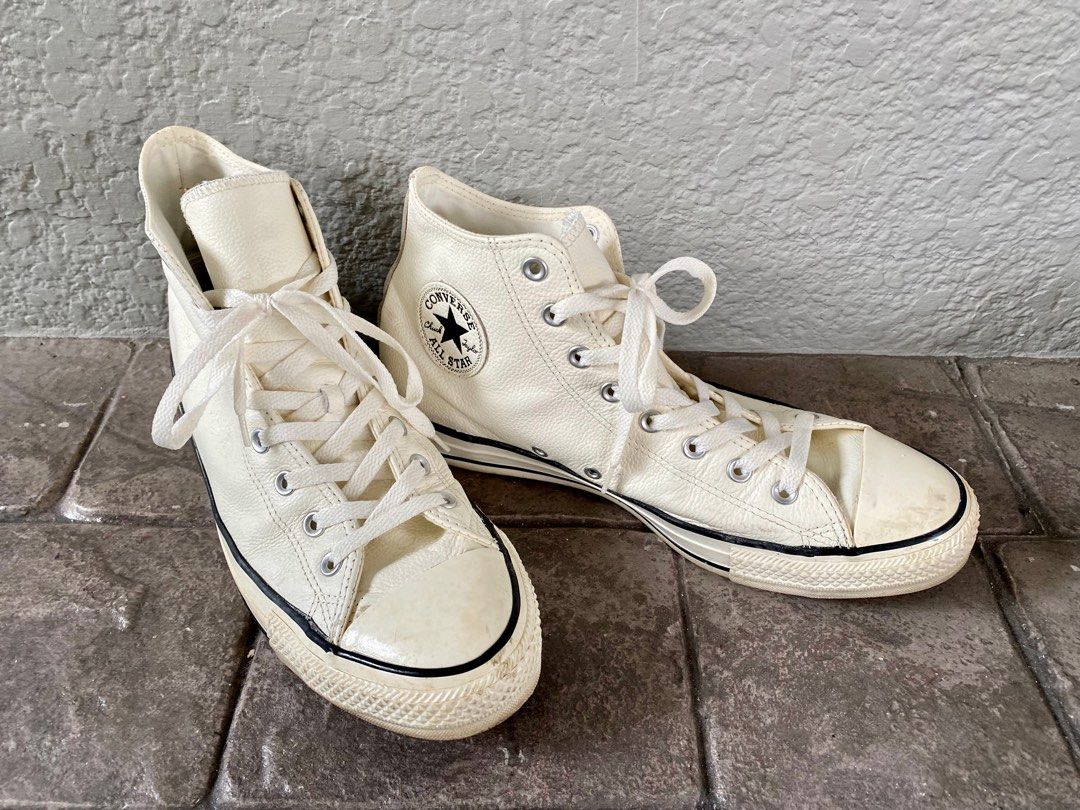 Ivory sales leather converse
