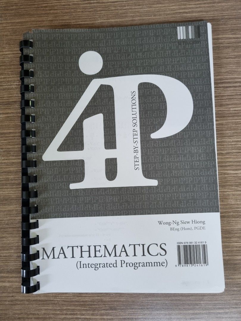 Rare! IP (4) Mathematics plus Solutions Guide, Hobbies & Toys, Books ...