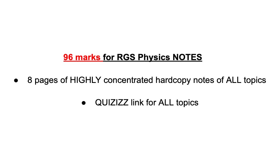 RGS 96 MARKS PHYSICS NOTES, Hobbies & Toys, Books & Magazines ...