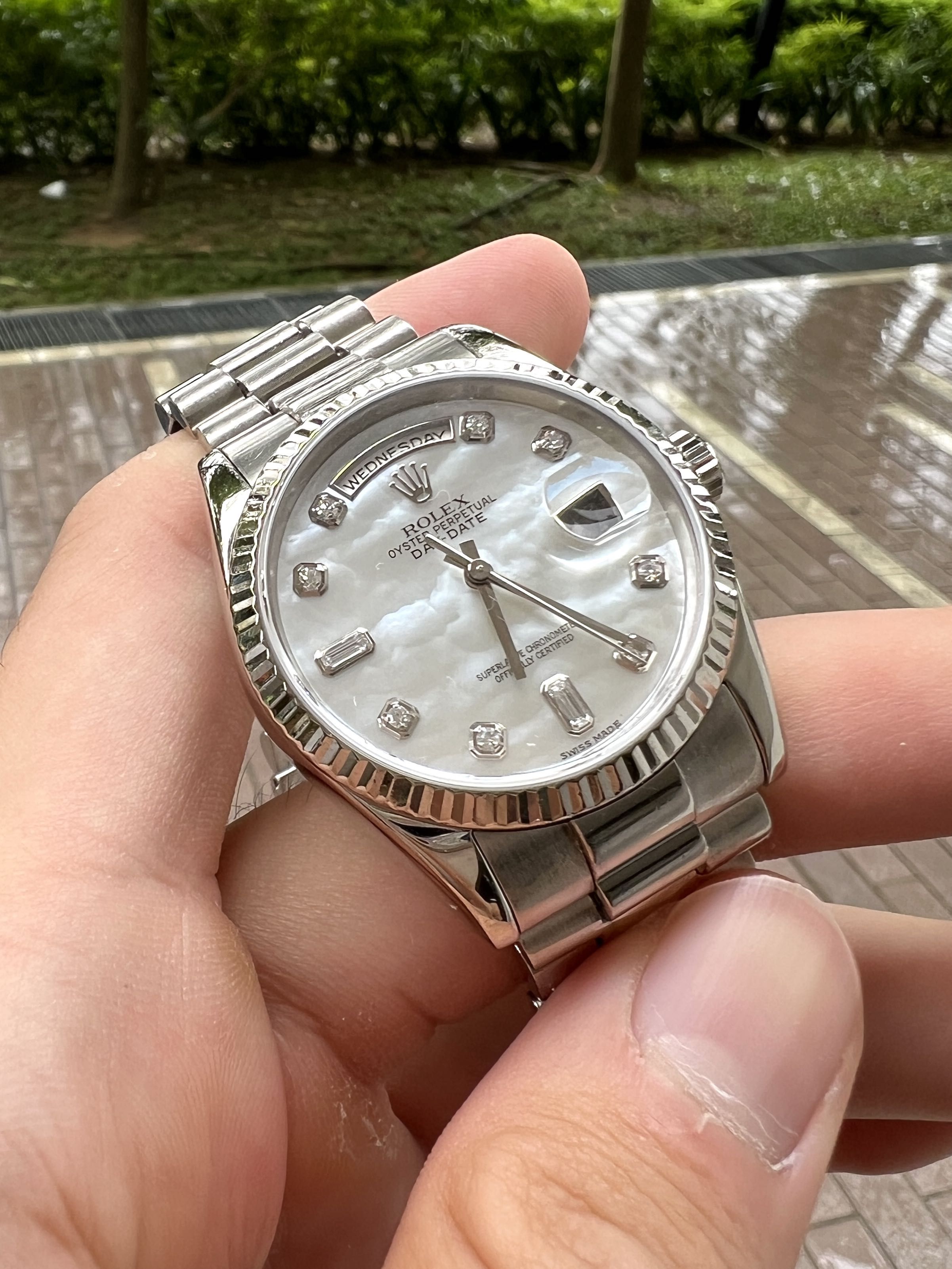 Day date 36 white gold outlet