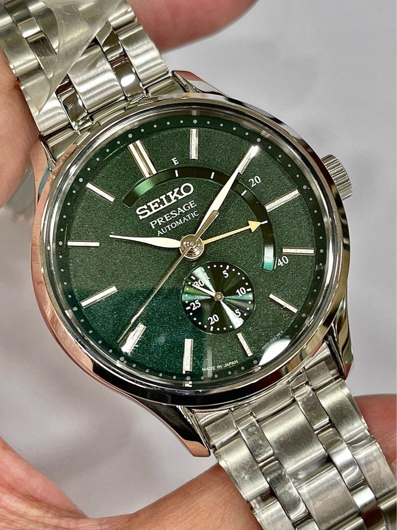 Seiko Zen Garden Green Presage with Power Reserve indicator SSA397, Men's  Fashion, Watches & Accessories, Watches on Carousell