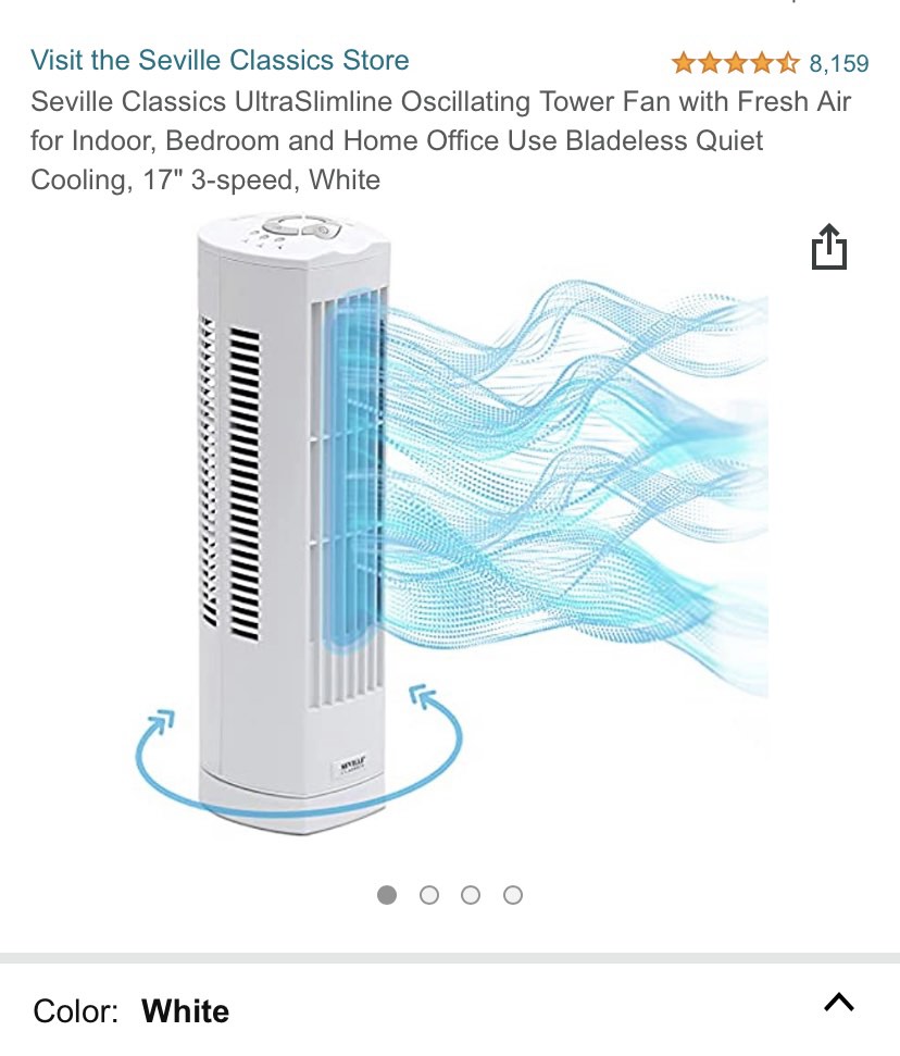 Seville Desk Tower Fan on Carousell