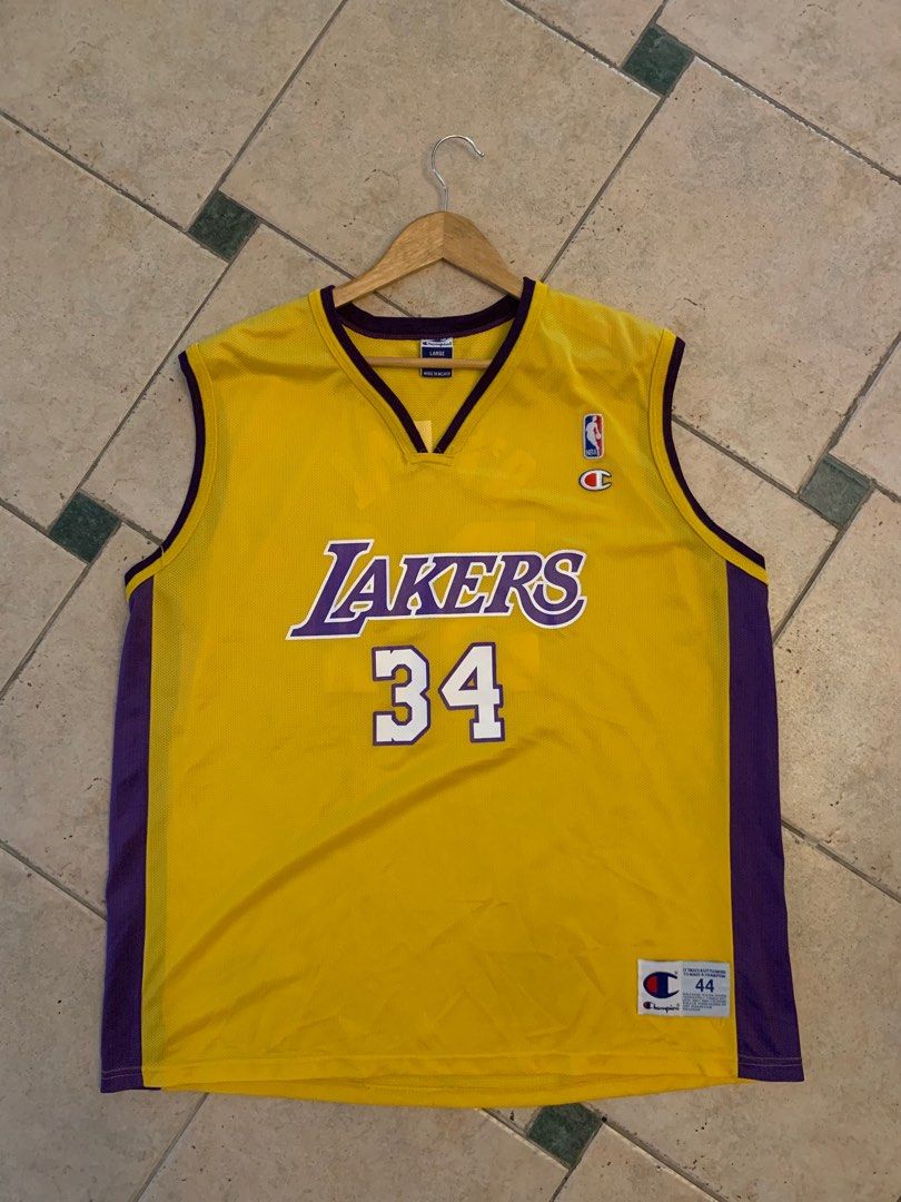 KOBE BRYANT LOS ANGELES LAKERS VINTAGE 2000'S CHAMPION JERSEY ADULT 44