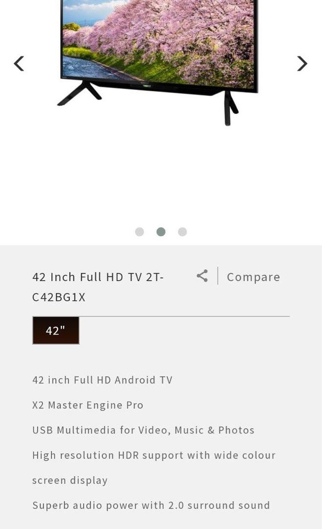 Sharp (Category: TV) located in Singapore. Submitted by tfljennifer (Listing ID 1199696079, Image 3). Description: Sister pass me a bigger tv. Just bought this year. 41 inch .